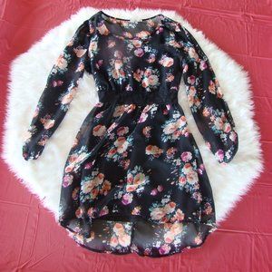 cute black and color floral dress